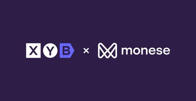 XYB and Monese logos