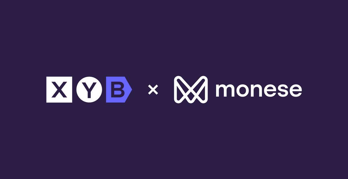 XYB and Monese logos