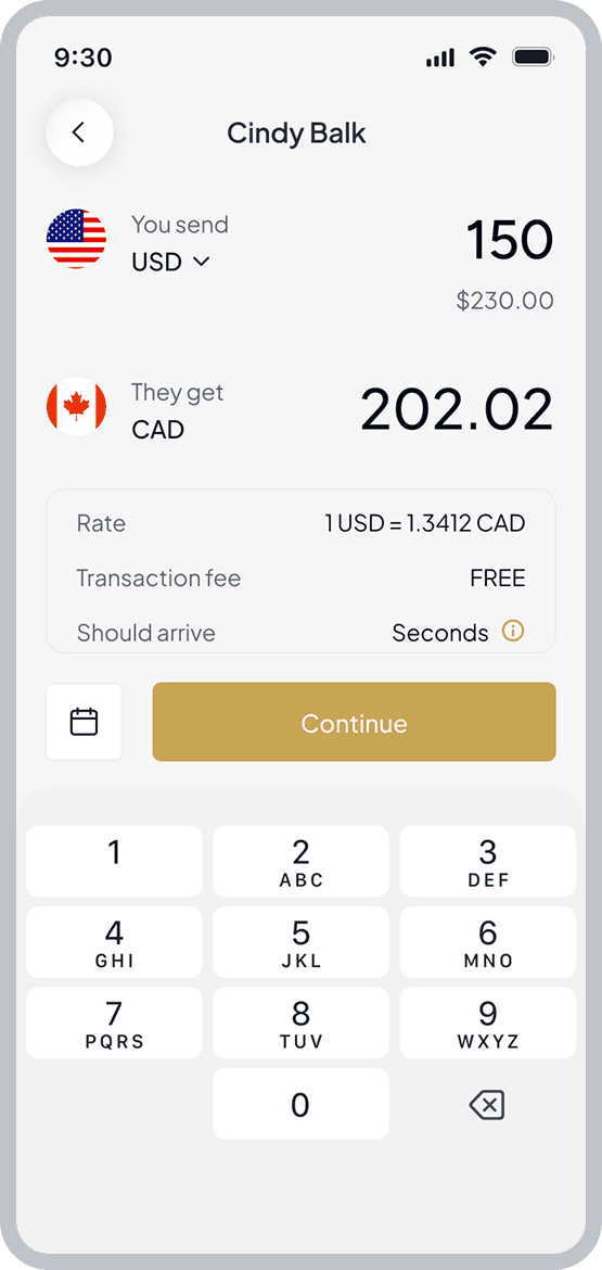 Adaptive Digital Banking mobile app — screen 2